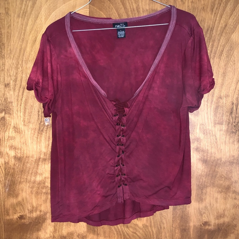 Lace-up T-Shirt